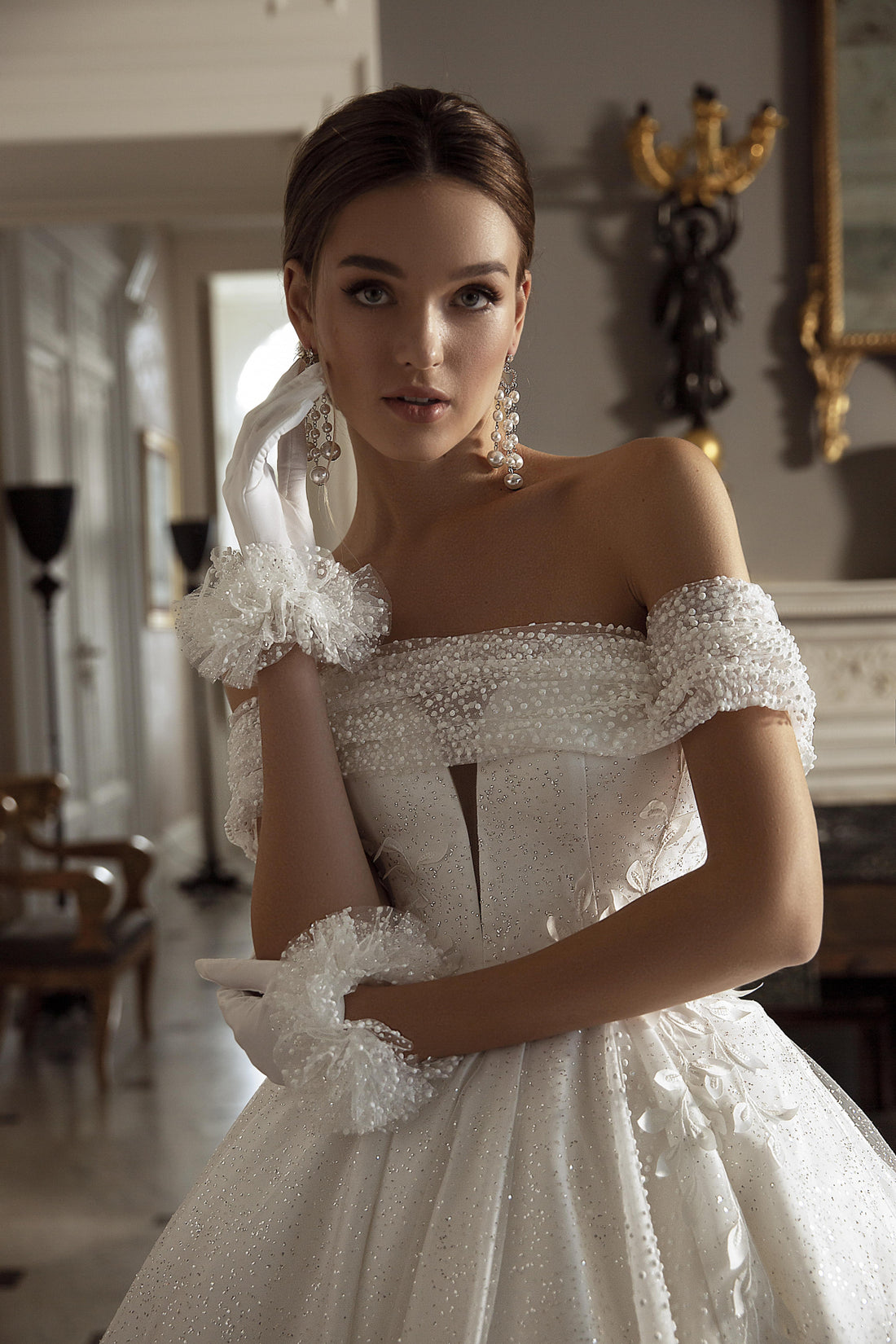 Off-the-Shoulder Wedding Dress — for Sensual and Tender Look