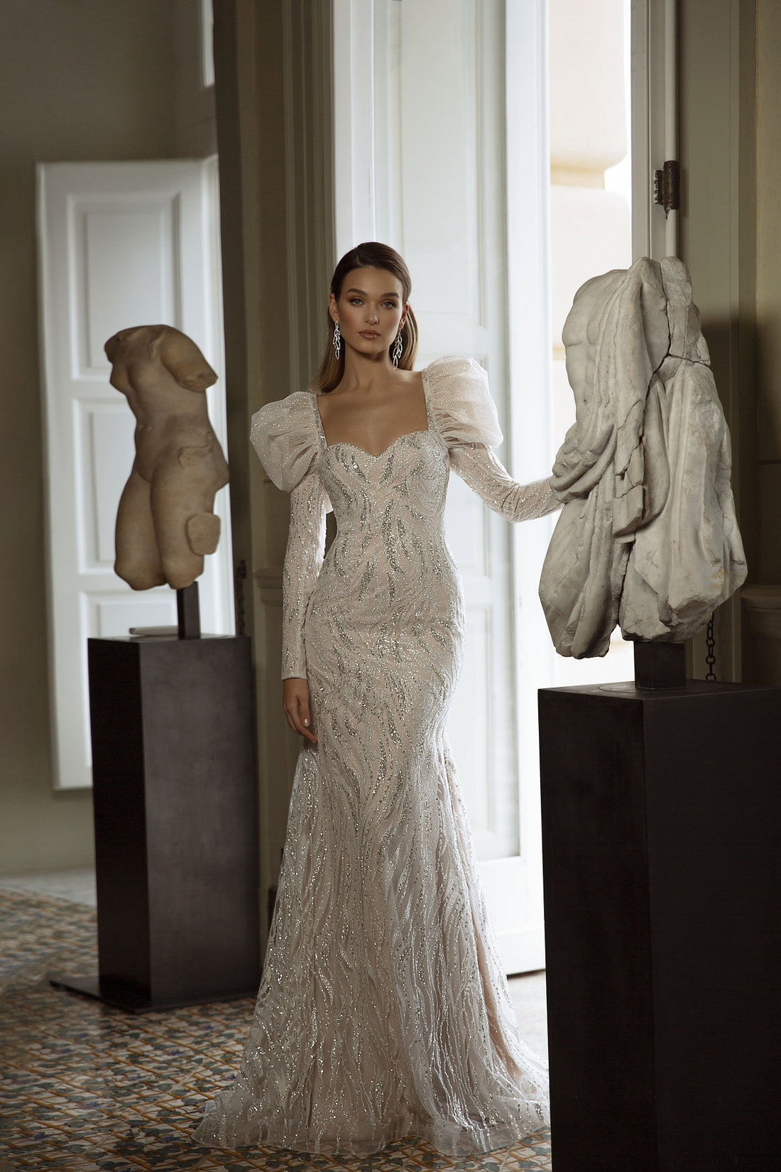 High-neck Wedding Dress — Classical Variant for an Elegant Look